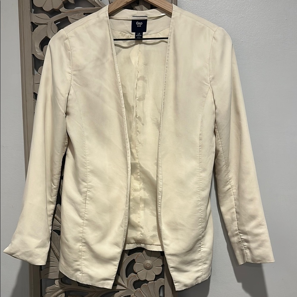 Gap Linen Cream Blazer